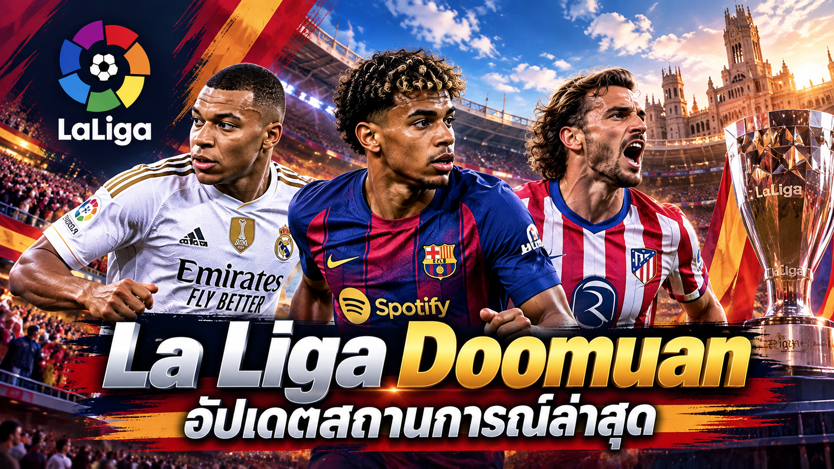 La Liga Doomuan อัปเดตสถานการณ์ล่าสุด หลังศึกมาดริดดาร์บี้